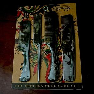 Ed Hardy 4 PC Professional Comb Set